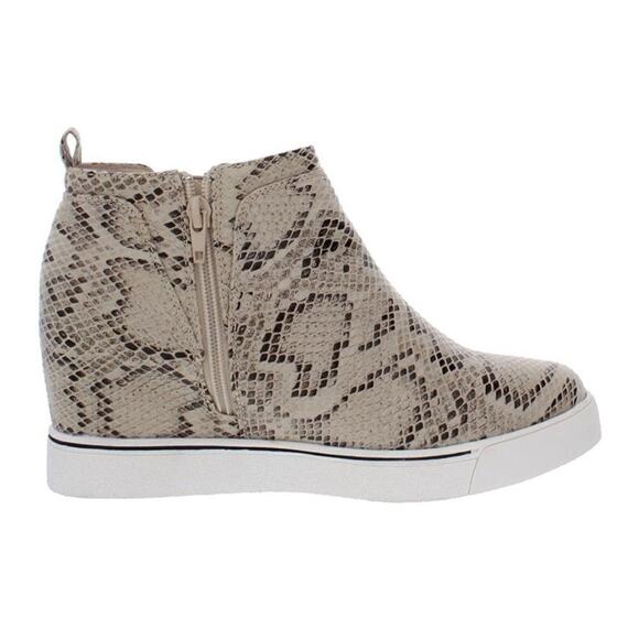 Sugar Women's Wedge Sneakers sz 7.5 Snake-print NEW # M475 - Picture 3 of 11